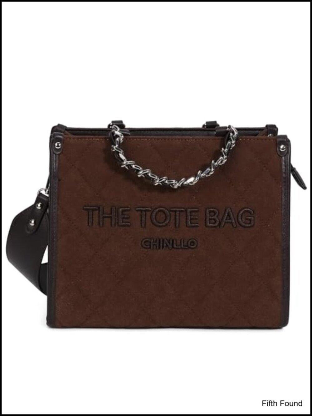 Quilted Satchel Tote Bag with Detachable Shoulder Strap Zipper Closure